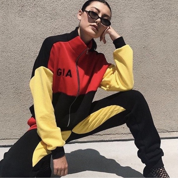 I.AM.GIA Blaster Colorblock Half Zip Sweatshirt Jacket Pullover Sweater - Picture 4 of 8